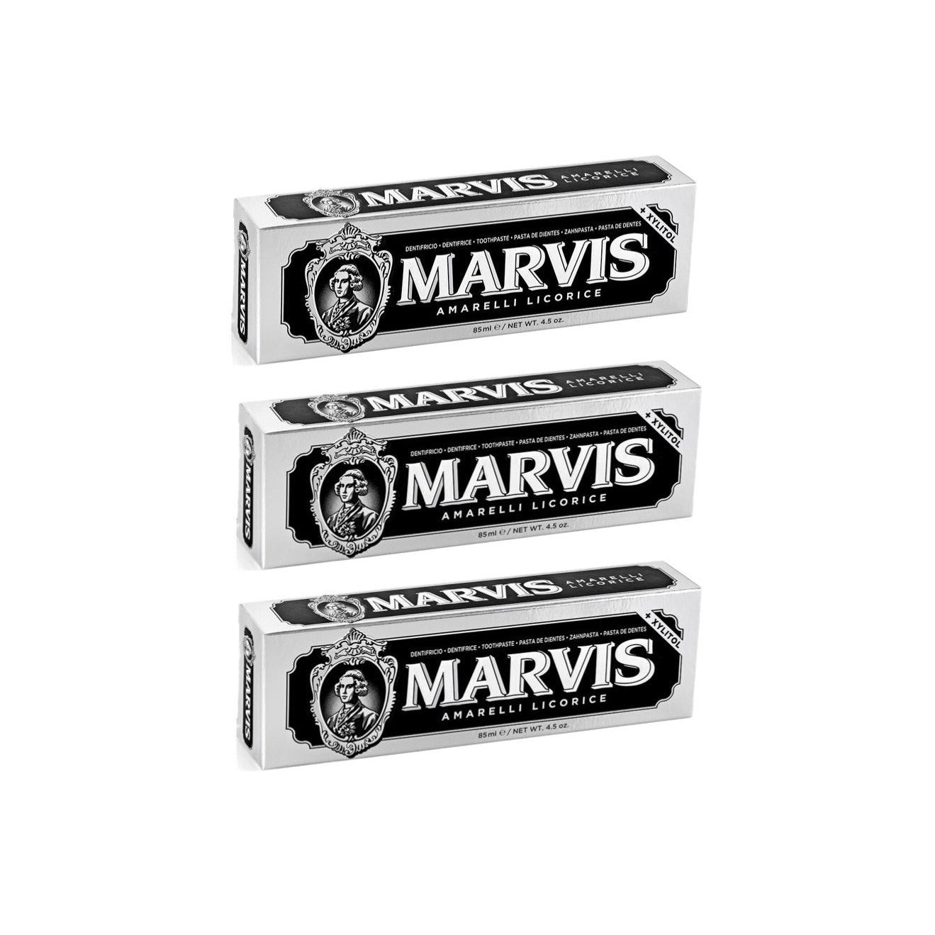Marvis Amarelli réglisse 3pcs 85ml