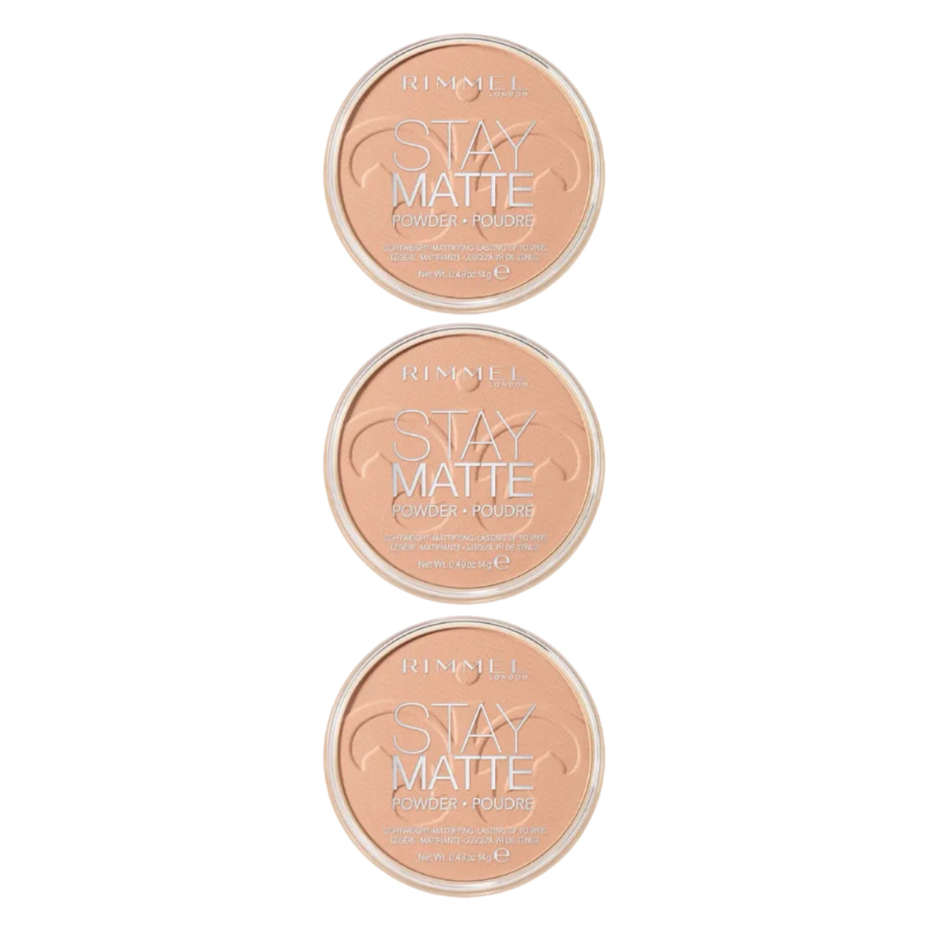 Rimmel Stay Matte Poudre Compacte 007 Mohair 3 Pièces