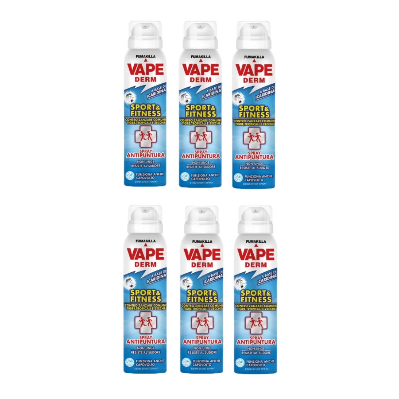 Vape Derm Sport & Fitness Antipuntura 6 Pezzi