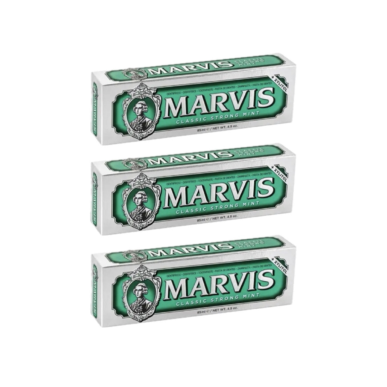 Marvis Classic Strong Mint 3-piece set, 85ml