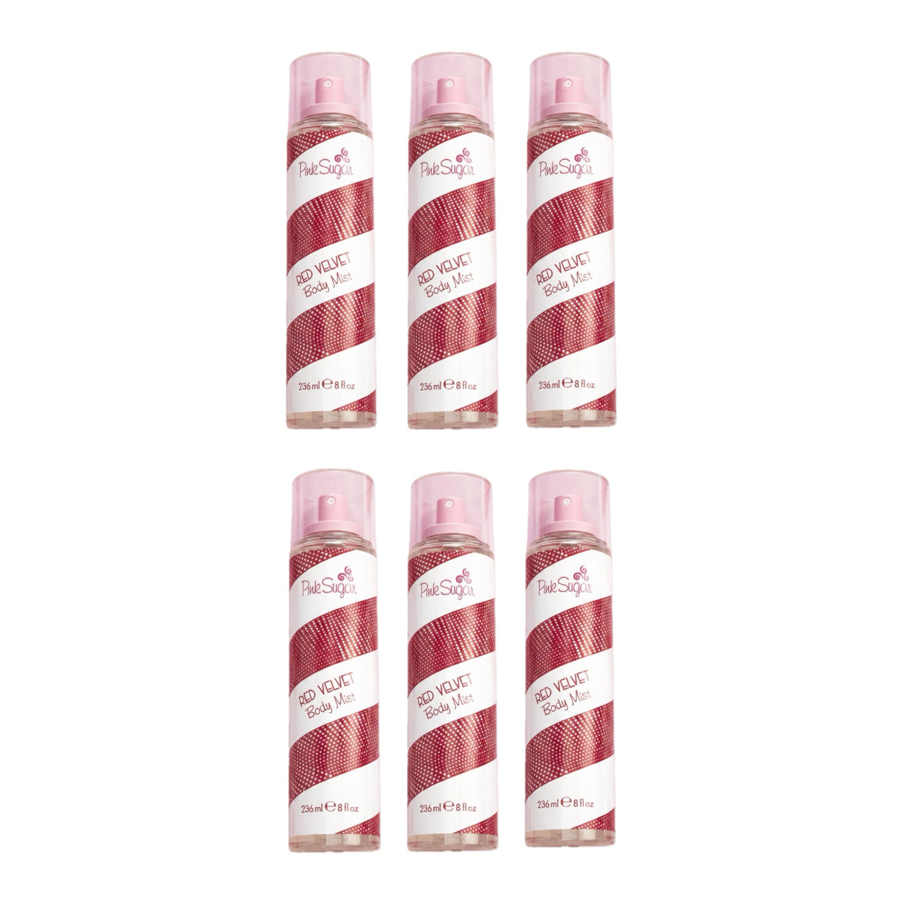 Pink Sugar Red Velvet Body Mist 6 Pezzi