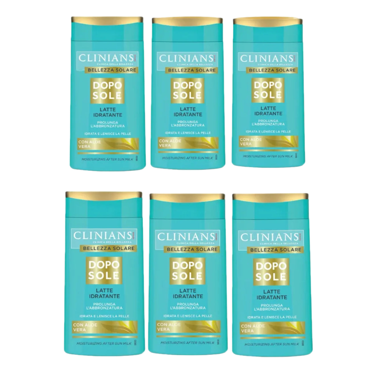 Clinians Doposole Latte Idratante 200ml 6 Pezzi