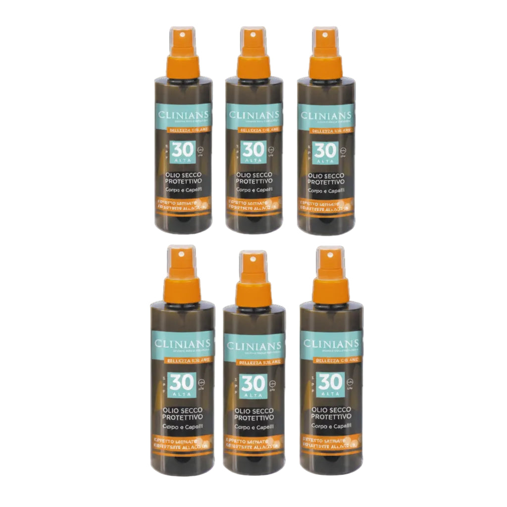 Clinians Olio Secco Protettivo SPF 30 150ml 6 Pezzi