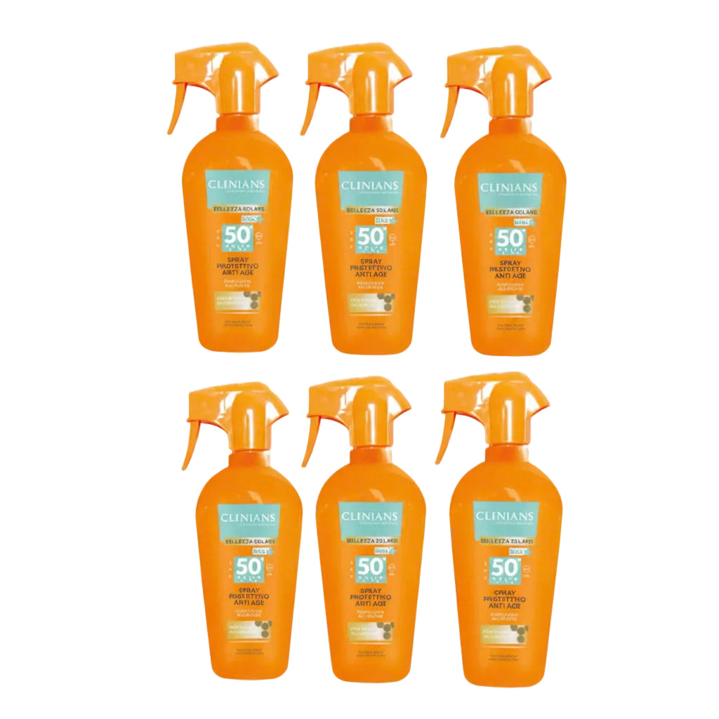 Clinians Spray Protettivo Anti Age SPF 50+ 250ml 6 Pezzi
