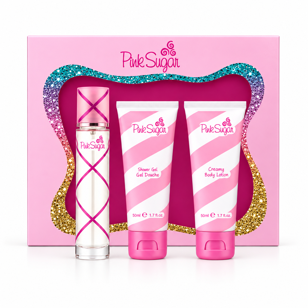 Aquolina Pink Sugar Gift Set Edt 50ml + Gel Doccia 50ml + Crema Corpo 50ml