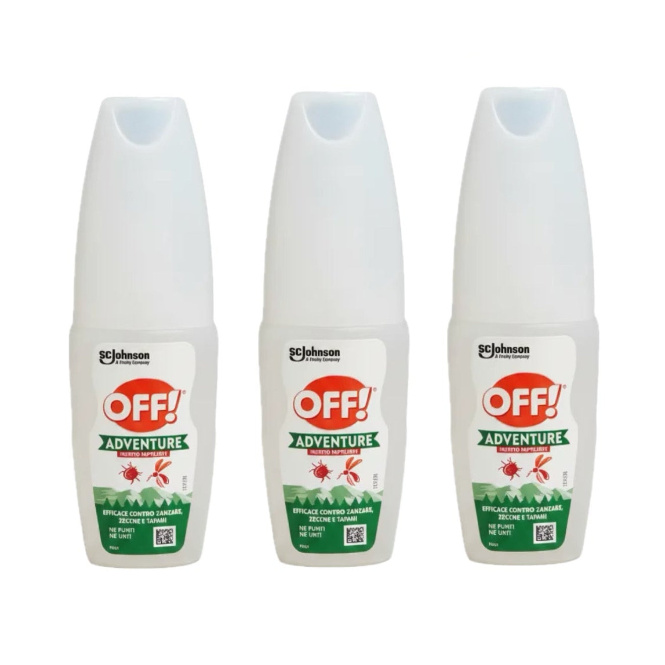 Off! Adventure Insetto Repellente 100ml 3 Pezzi