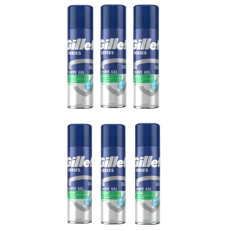 Gillette Series Gel Peaux Sensibles 6 Pièces