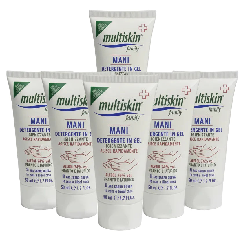 Multiskin Family Hand Sanitizer Gel 6 Pieces