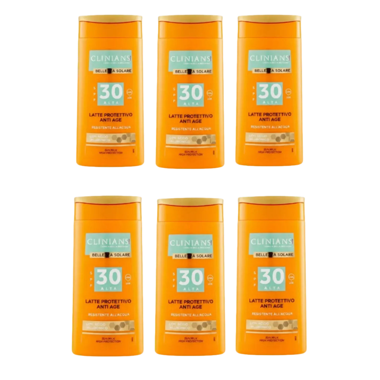 Clinians Latte Protettivo Anti Age SPF 30 200ml 6 Pezzi