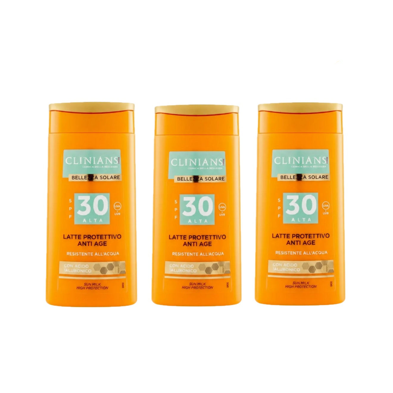 Clinians Latte Protettivo Anti Age SPF 30 200ml 3 Pezzi