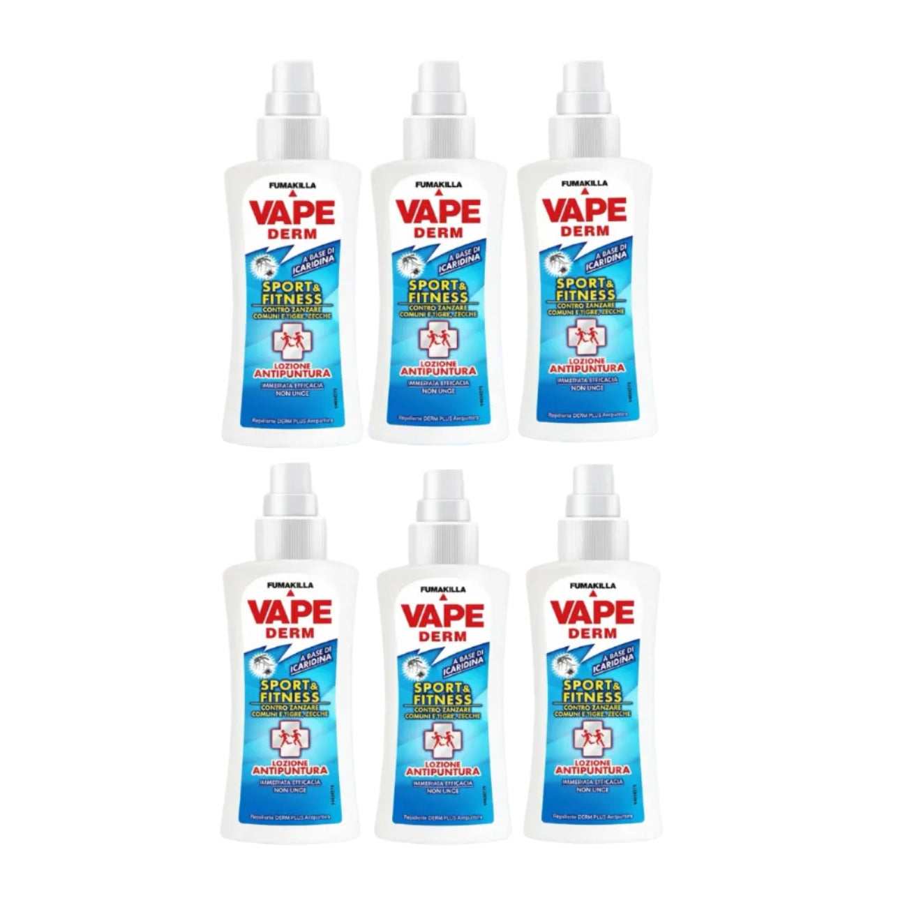 Vape Derm Sport & Fitness Antipuntura 6 Pezzi