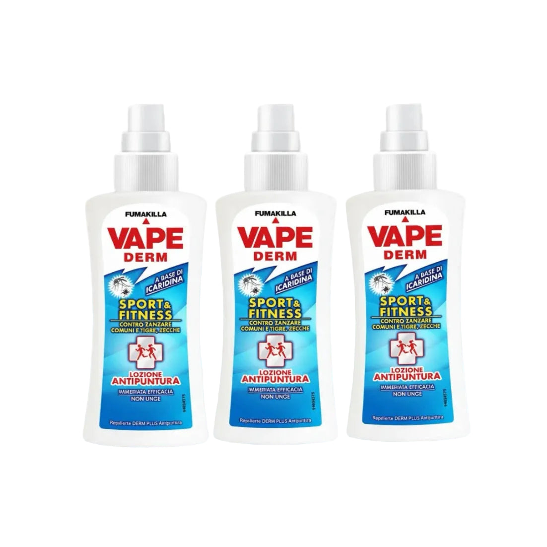 Vape Derm Sport & Fitness Antipuntura 3 Pezzi