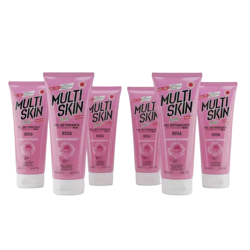 Multiskin Family Gel Igienizzante Rosa 6 Pezzi