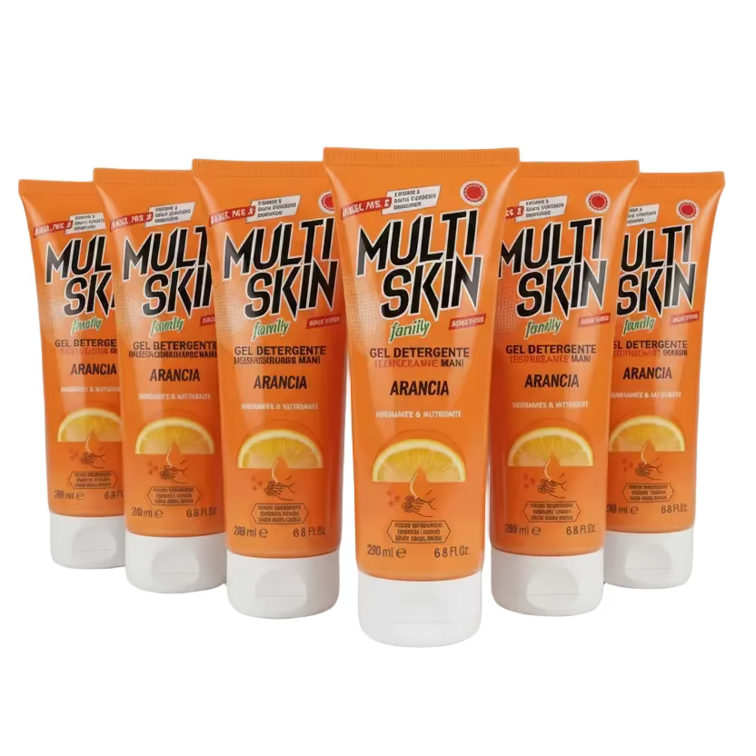 Multiskin Family Hand Sanitizer Gel Orange 6 Pieces