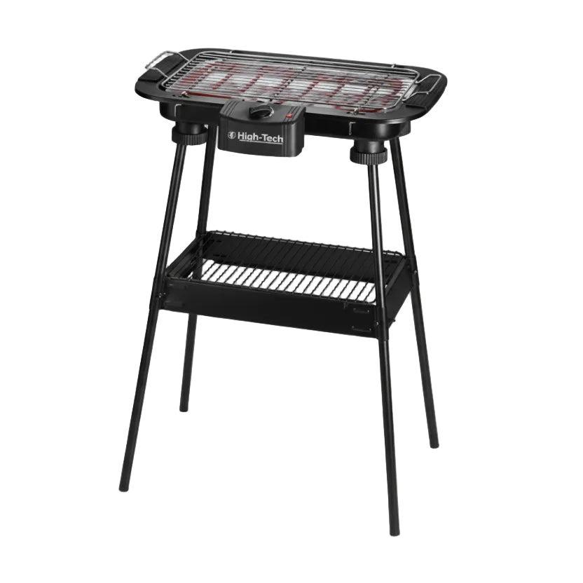 High-Tech Griglia BBQ 2000W Con Gambe Griglia 32X22cm