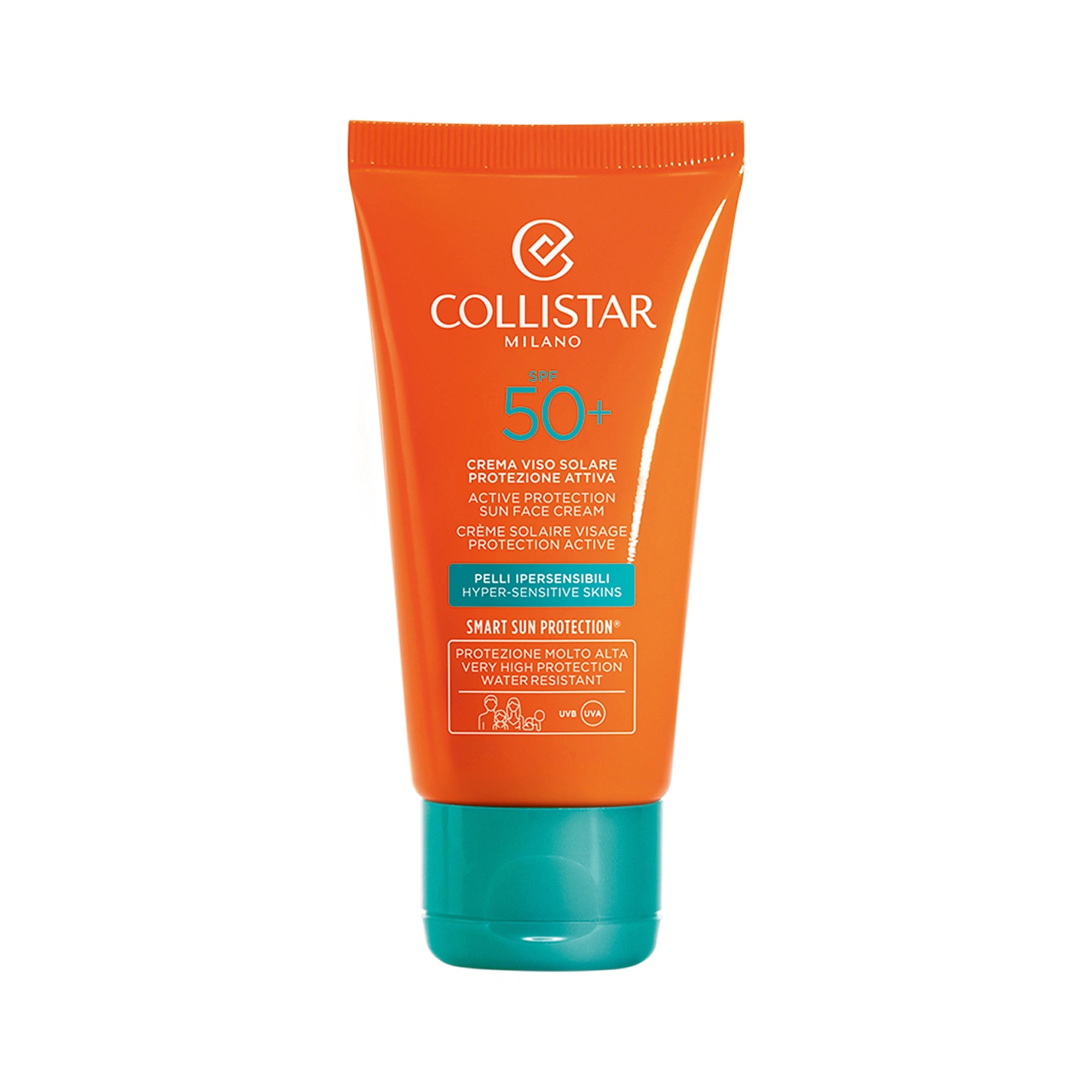 Collistar Crème Solaire Visage Protection Active Peaux Hypersensibles SPF 50+ 50ml