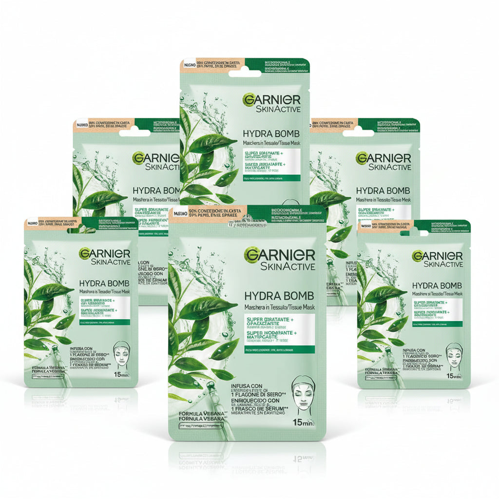 Garnier Maschera In Tessuto Hydra Bomb Opacizzante Con Acido Ialuronico