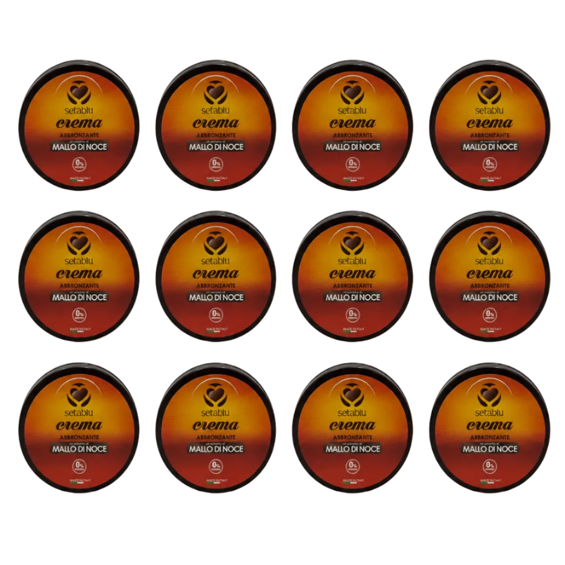 Setablu Crema Abbronzante Al Mallo di Noce 100g 12 Pezzi