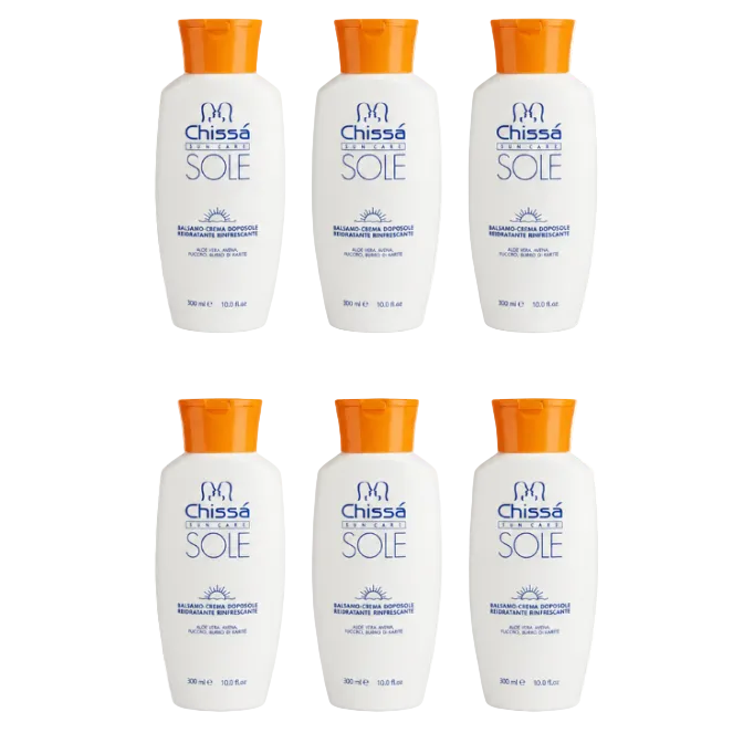 Chissá Balsamo-Crema Doposole Reidratante Rinfrescante 300ml 6 Pezzi