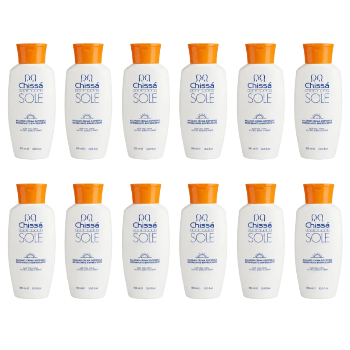 Chissá Balsamo-Crema Doposole Reidratante Rinfrescante 300ml 12 Pezzi