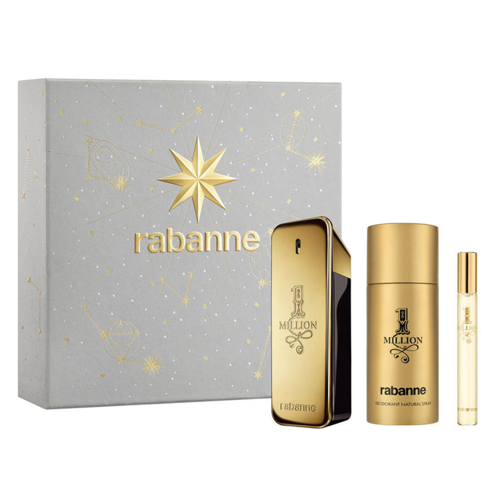Paco Rabanne One Million Set Edt 100ml + Deo 150ml + Edt 10ml