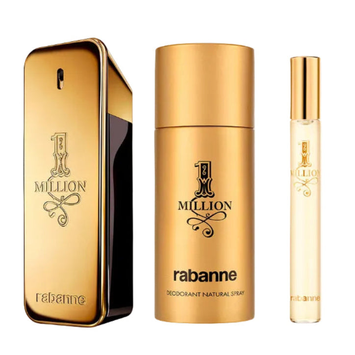 Paco Rabanne One Million Set Edt 100ml + Deo 150ml + Edt 10ml