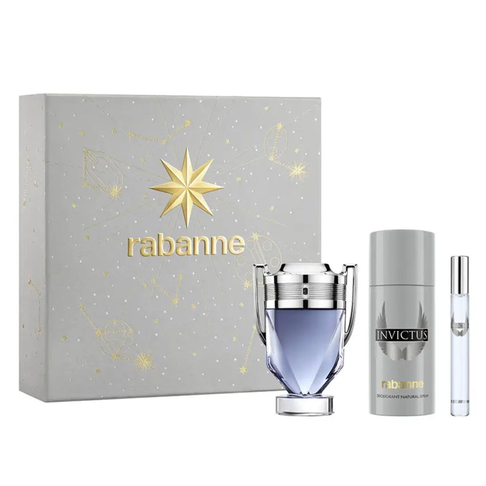 Paco Rabanne Invictus Set Edt 100ml + Deo 150ml + Edt 10ml