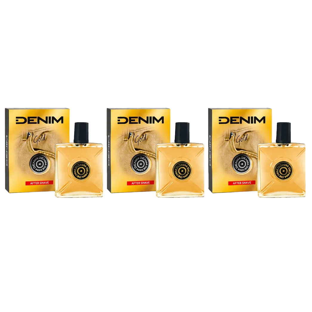 Denim Gold After Shave 100ml 3 Pezzi