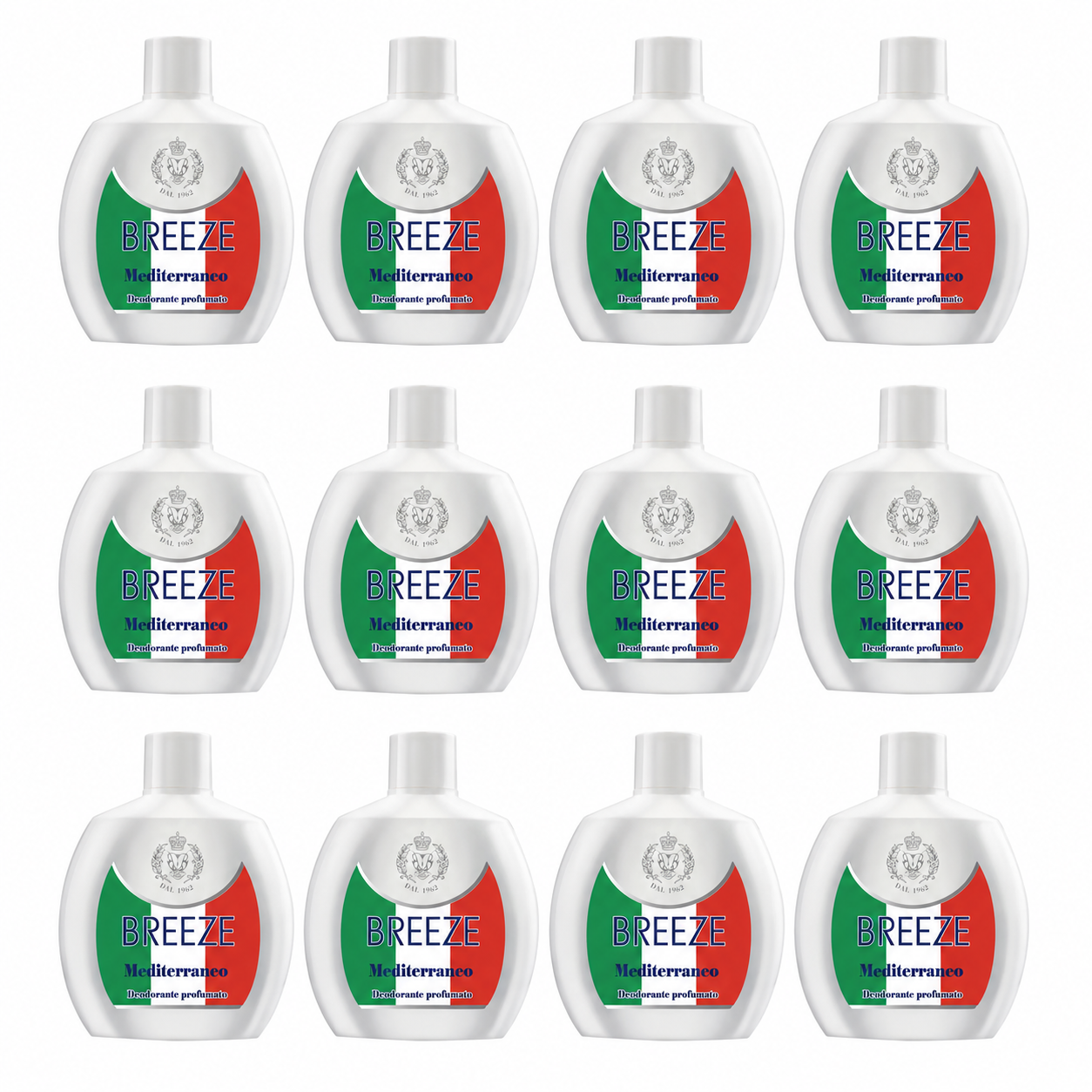 Breeze Mediterraneo Deodorante Squeeze 100ml 12 Pezzi