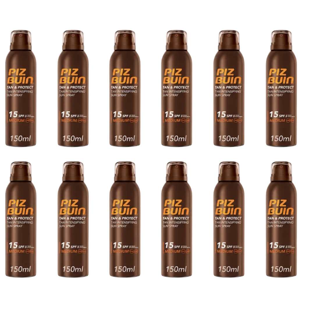 Piz Buin Tan & Protect 15 SPF 150ml 12 Pezzi