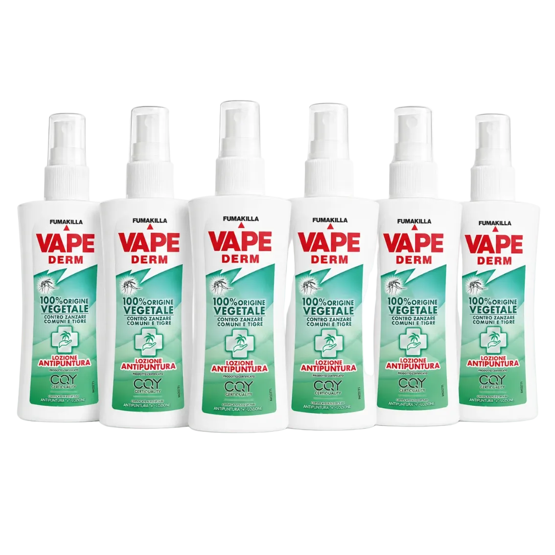 Vape Derm Lozione Antipuntura Vegetale 100ml 6 Pezzi