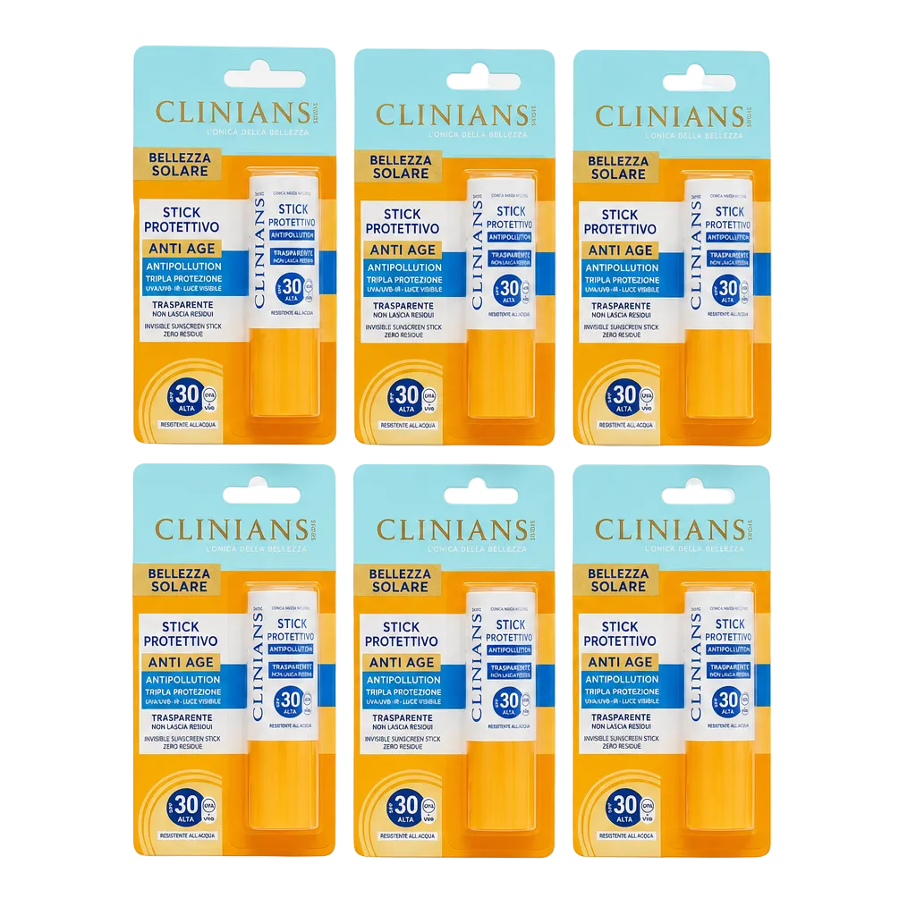 Clinians Stick Protettivo Anti Age SPF 30 10ml 6 Pezzi