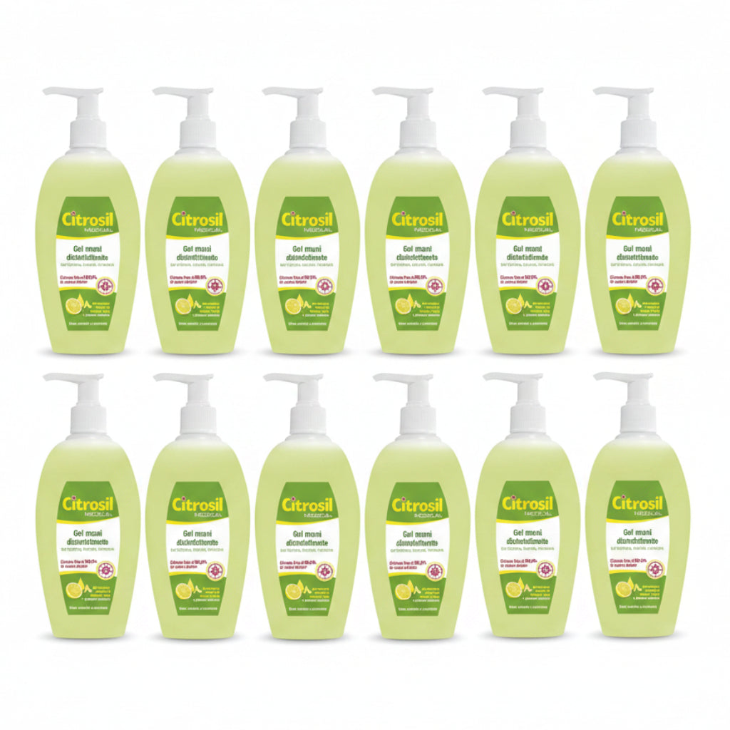 Citrosil Medical Gel Mani Disinfettante Limone 280ml 12 Pezzi