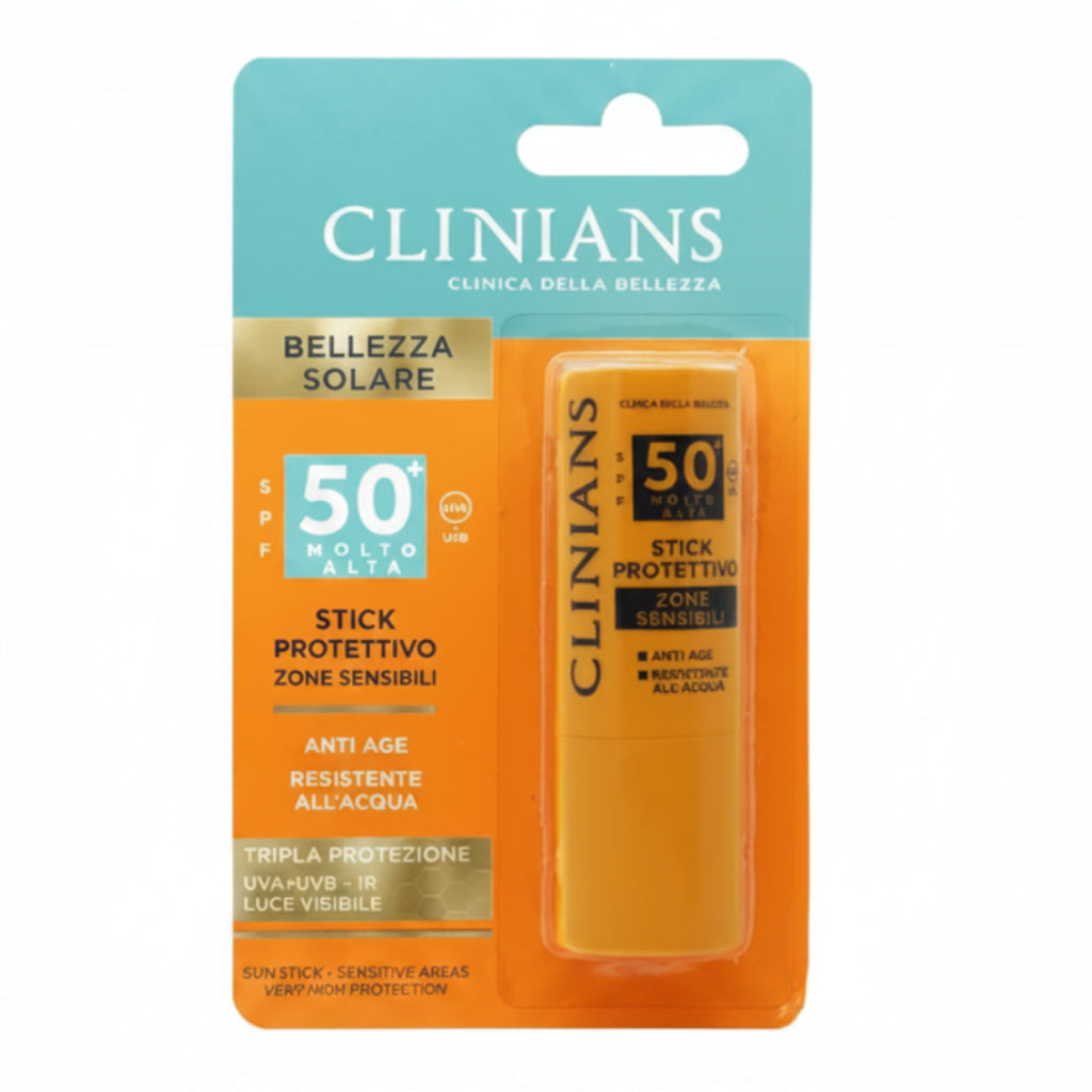 Clinians Stick Protettivo Zone Sensibili SPF50+ 12ml