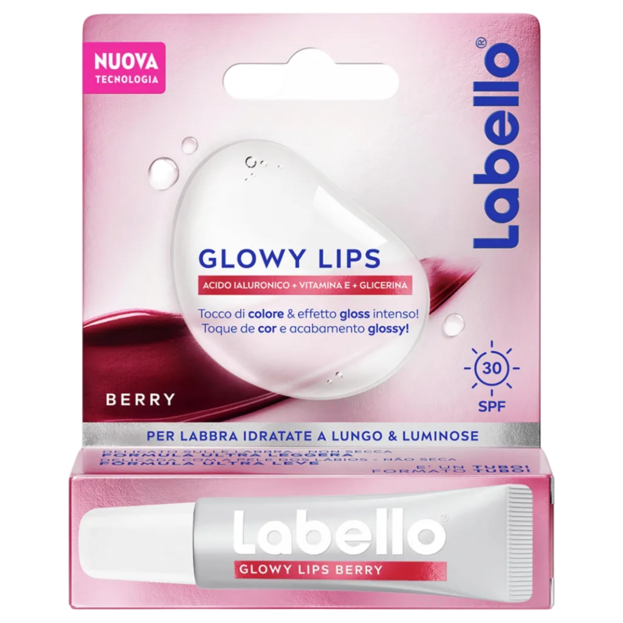 Labello Glowy Lips Berry SPF30 10ml