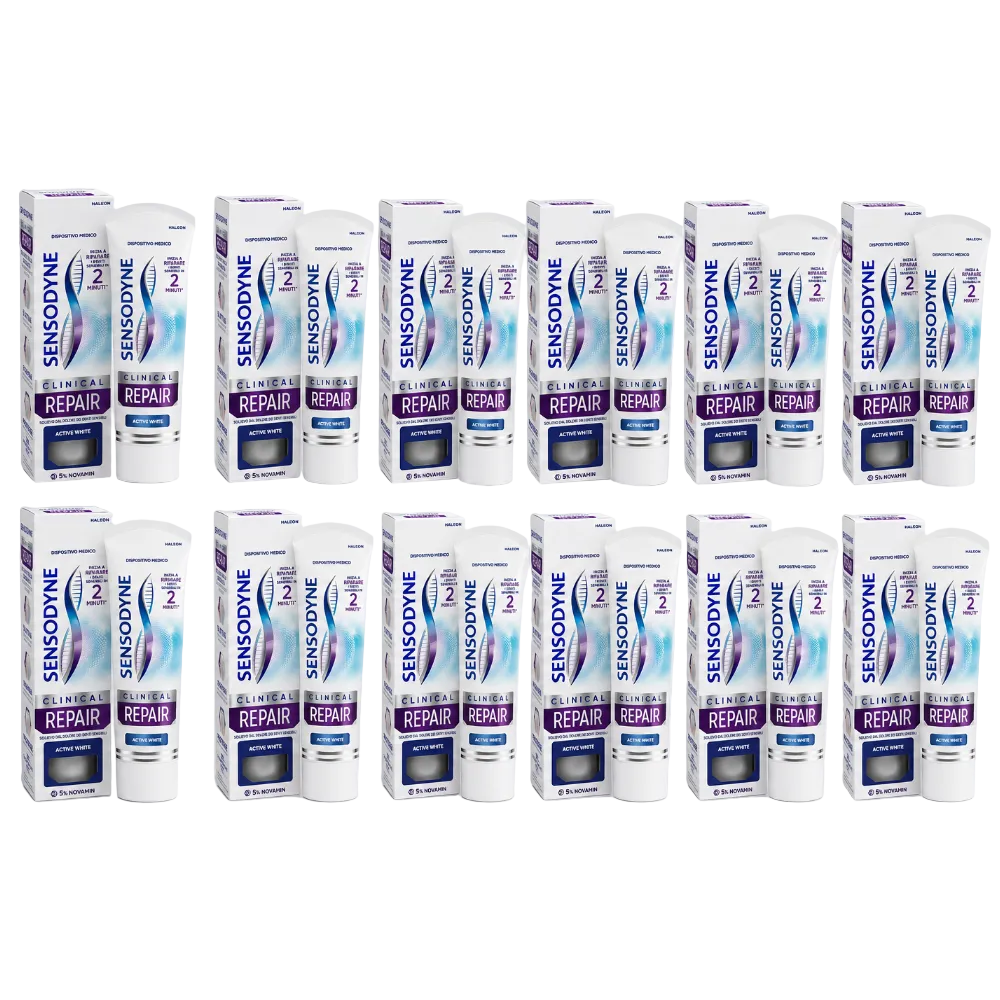 Sensodyne Clinical Repair Active White 75ml 12 Pezzi