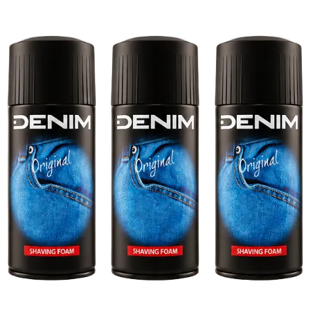 Denim Original Schiuma Da Barba 300ml 3 Pezzi