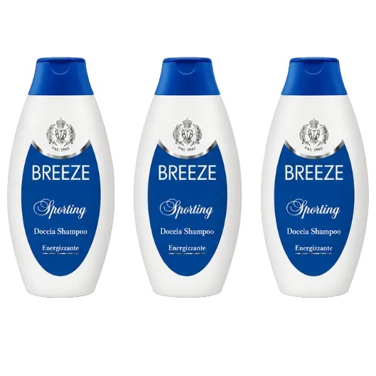 Breeze Sporting Doccia Shampoo Energizzante 250ml 3 Pezzi