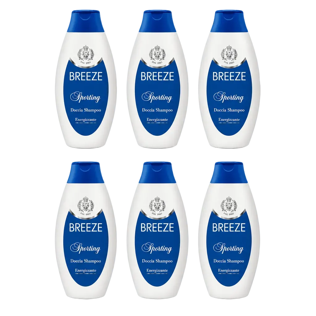 Breeze Sporting Doccia Shampoo Energizzante 250ml 6 Pezzi