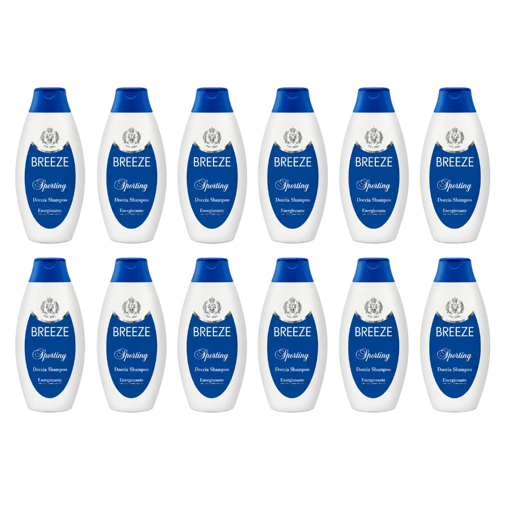 Breeze Sporting Doccia Shampoo Energizzante 250ml 12 Pezzi